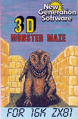 3D Monster Maze Cassette ZX81