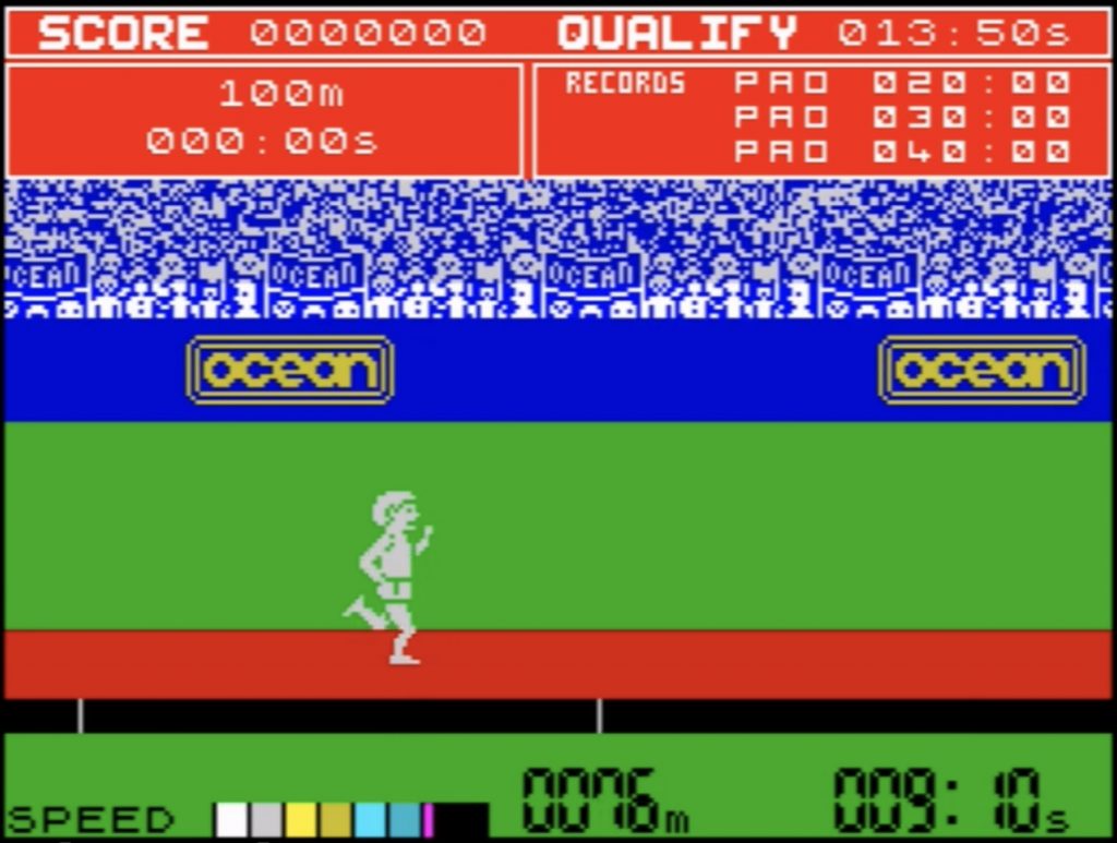 Spectrum Daley Thompsons Decathlon screenshot 100m