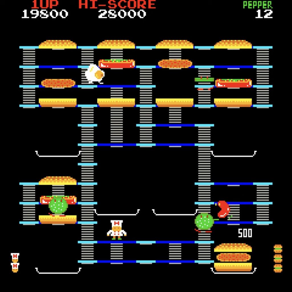 BurgerTime Stage 3 Screenshot