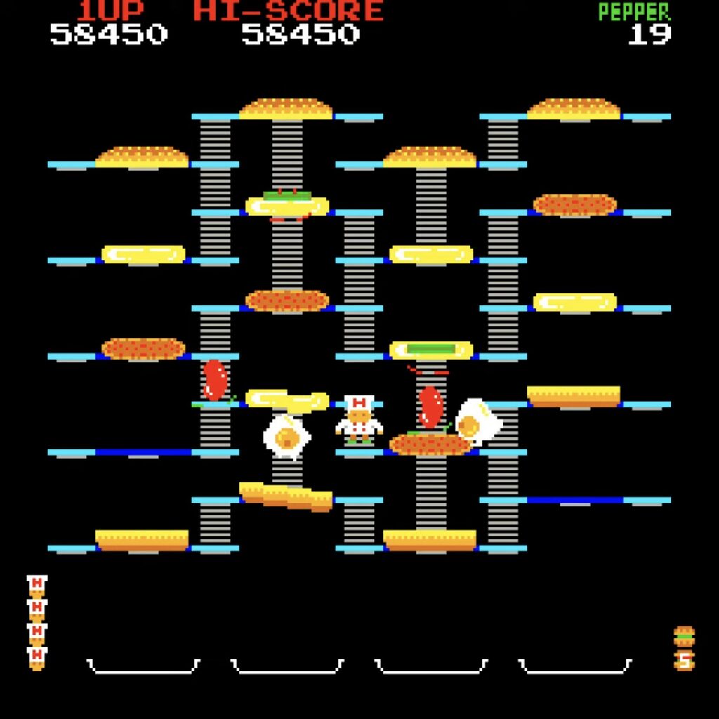 BurgerTime Stage 6