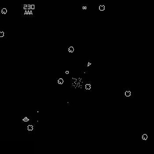 Asteroids arcade screenshot