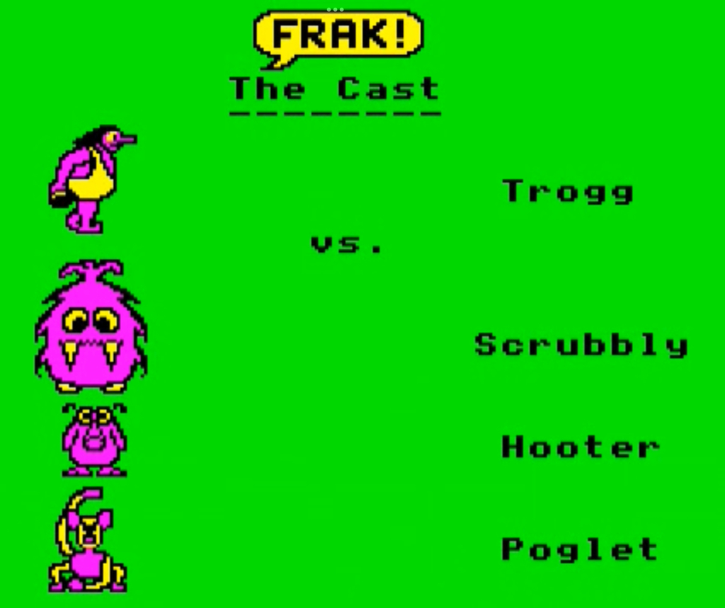 Frak! Game Characters