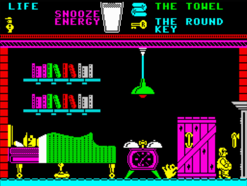 Wally stars in Pyjamarama for the ZX Spectrum