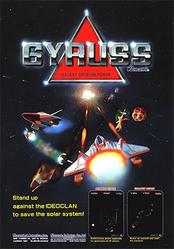 Gyruss arcade flyer