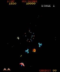Gyruss arcade game screenshot