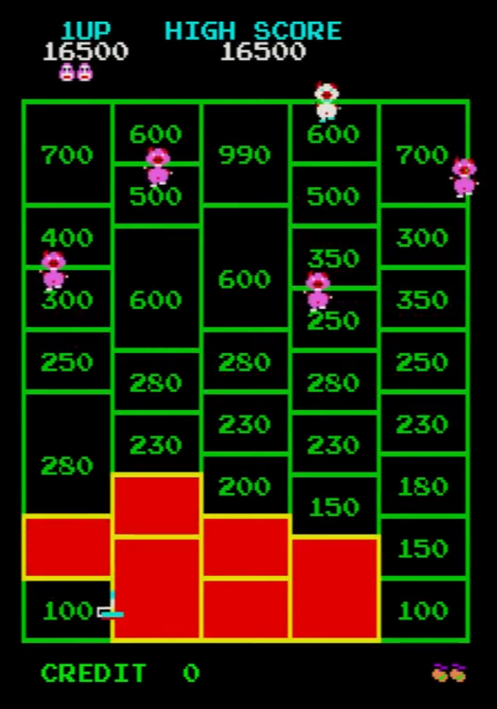 Amidar Arcade Game screenshot Amidar Arcade screenshot - Pig Level