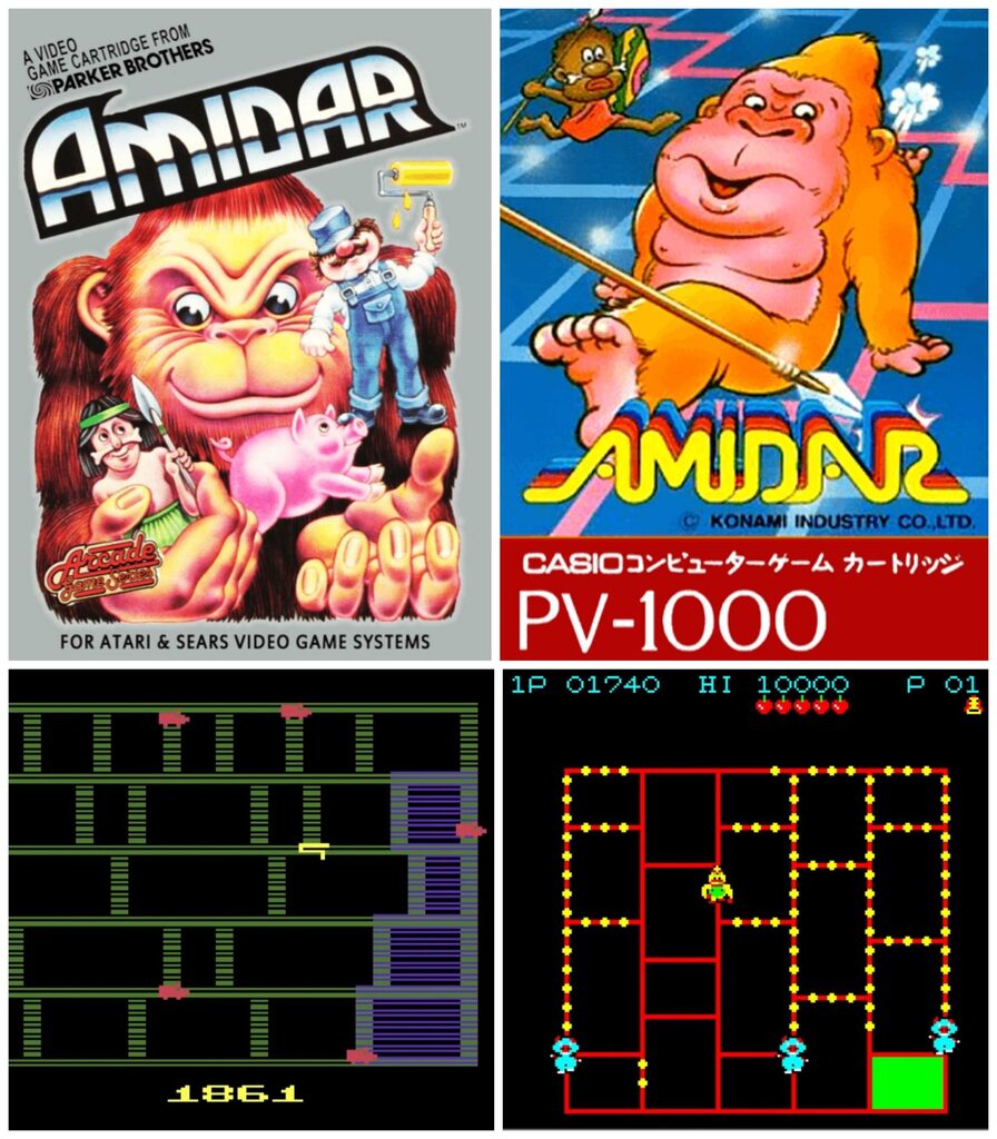 Amidar home conversions for Atari 2600 and Casio PV-1000