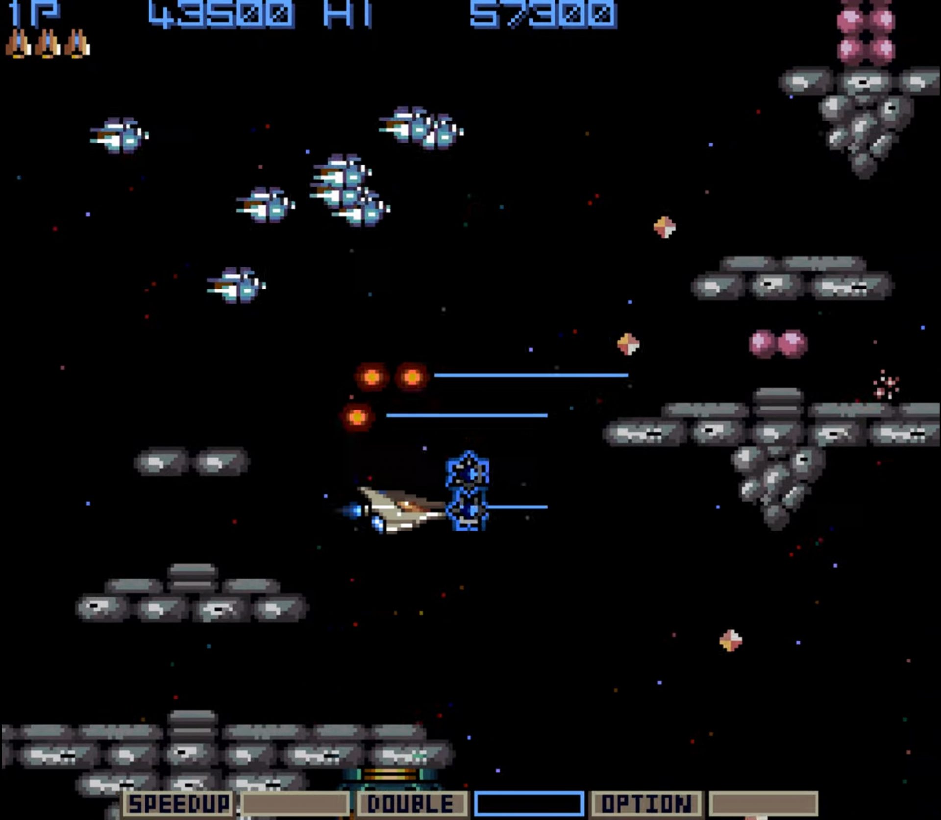 Gradius Nemesis Arcade Level 2 Screenshot