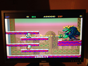 MAME working! Screenshot is of Snow Bros