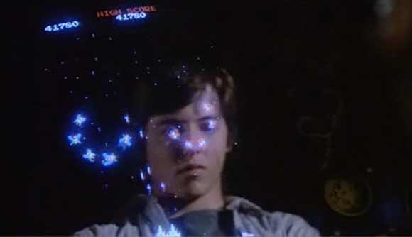 Matthew Broderick playing Galaga in War Games