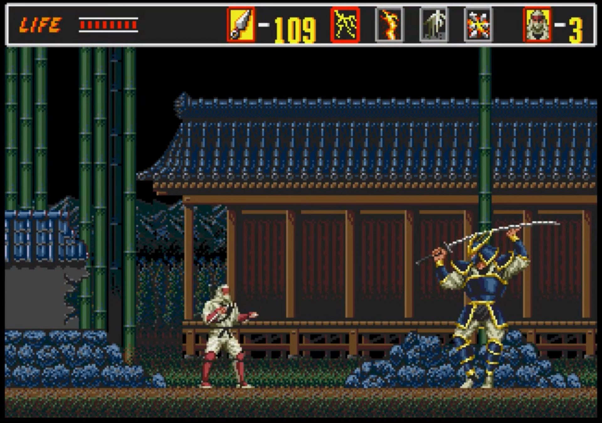 Revenge of Shinobi Megadrive end boss battle