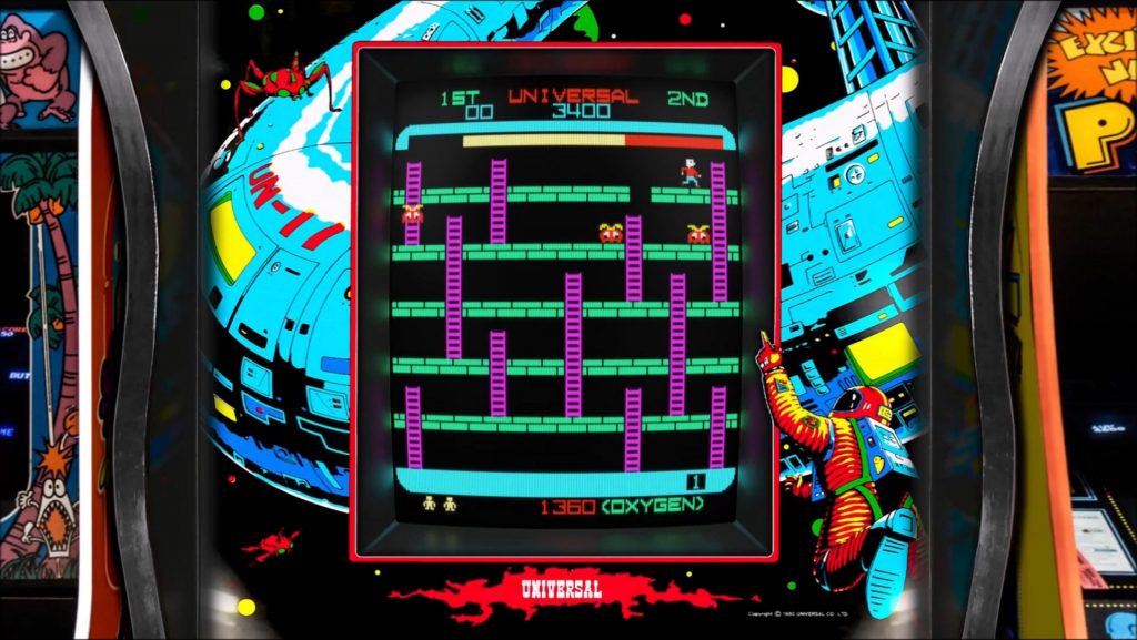 Space Panic in Retroarch Emulator