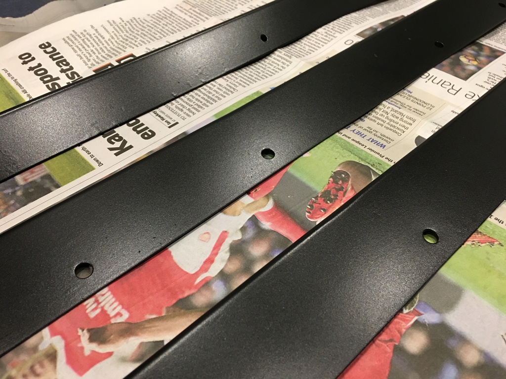 Metal satin black paint for the arcade cabinet trim