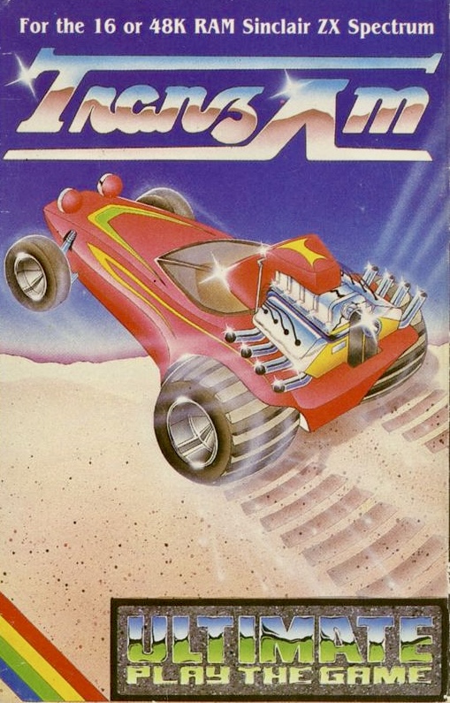 Cassette art for Tranz Am on the ZX Spectrum