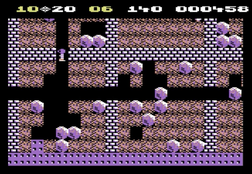 Boulderdash Commodore 64 screenshot
