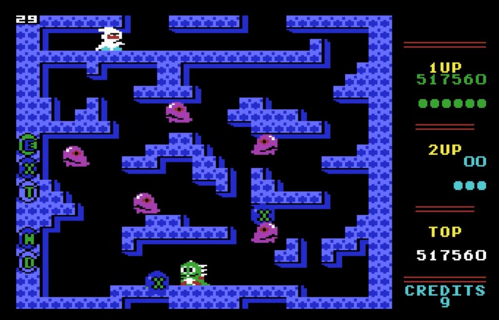 Bubble Bobble Commodore 64 Screenshot