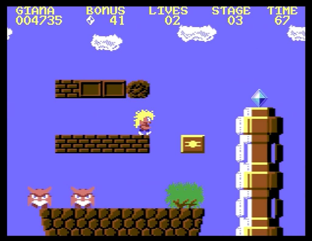 Great Giana Sisters Commodore 64 Screenshot